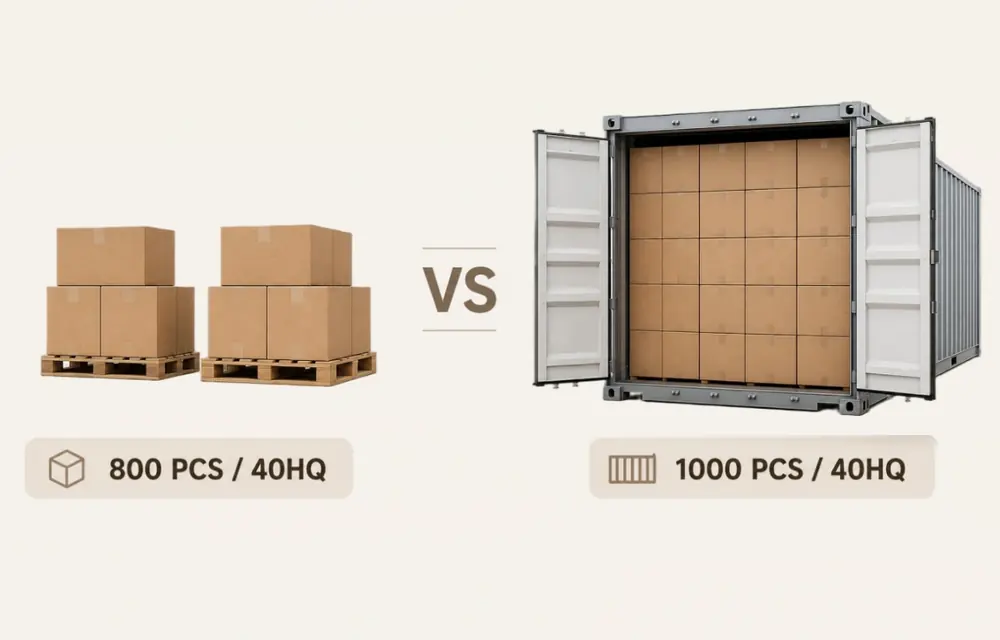 Learning tower carton optimization and 40HQ loading comparison