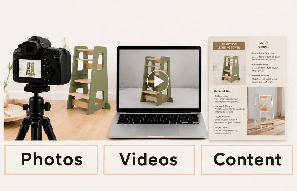 Photos videos and lifestyle launch assets